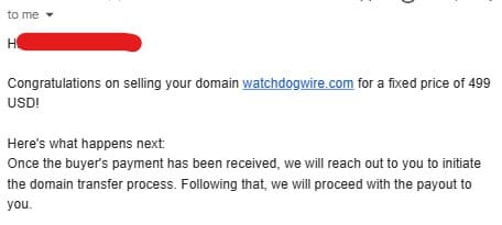 بيع دومين watchdogwire.com بسعر 499 دولار على Sedo
